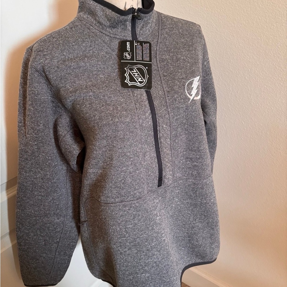 Antigua Tampa Bay Lightning  XL Gray Half Zip Up Jacket